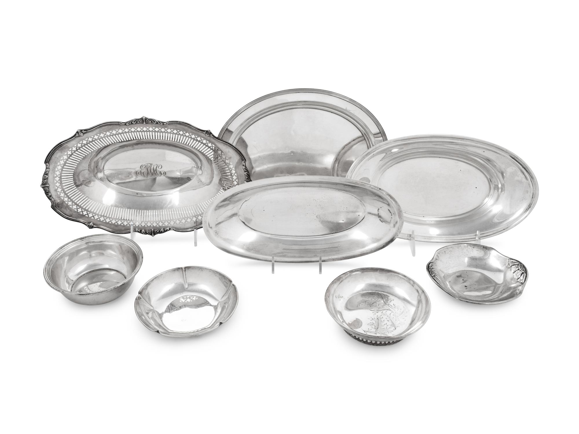 A Collection of American Silver Serving Dishes