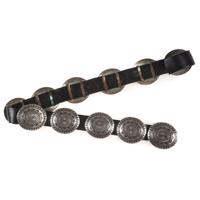 Navajo Sterling Silver Stamped Concha Belt