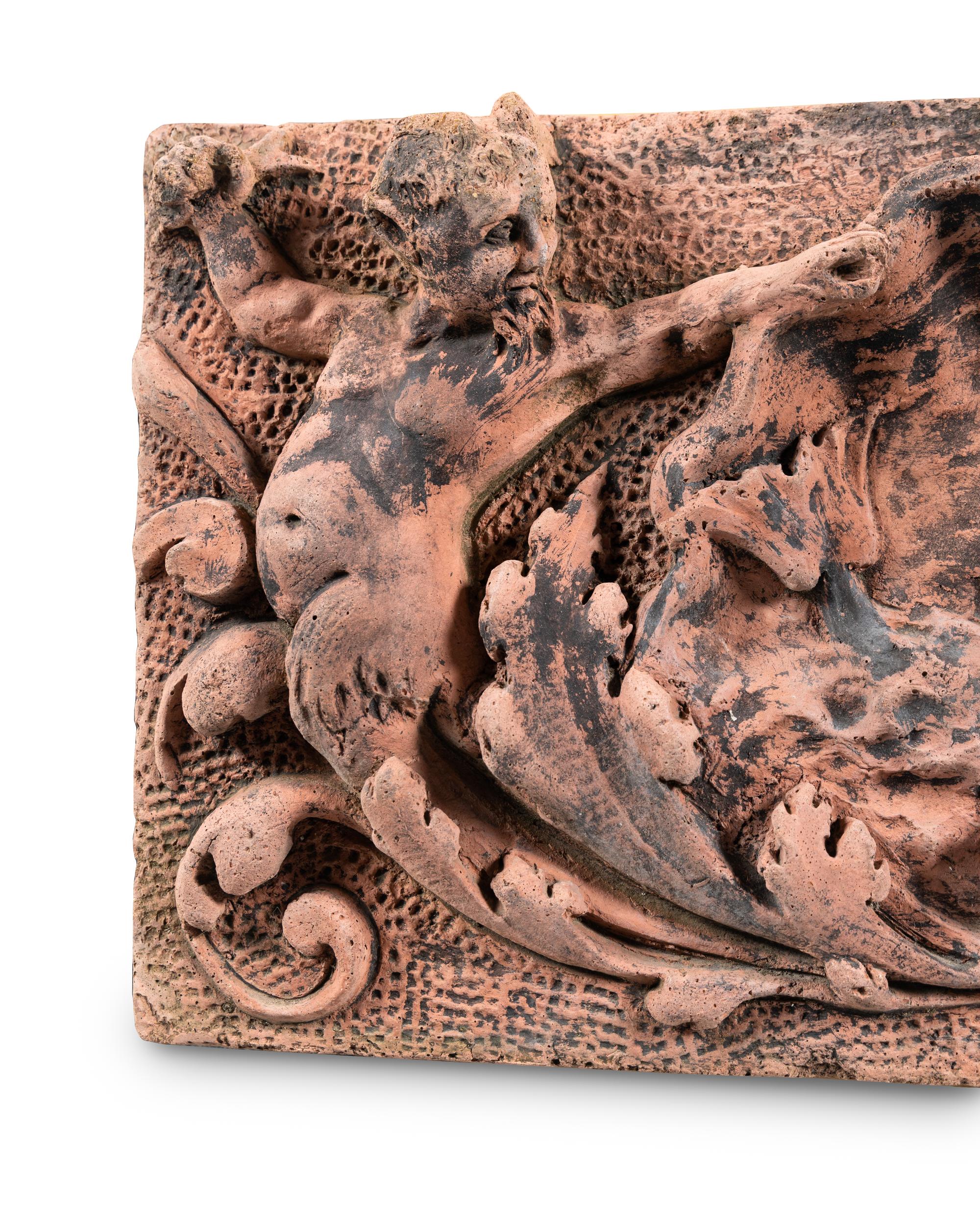 A Neoclassical Terracotta Architectural Frieze Panel