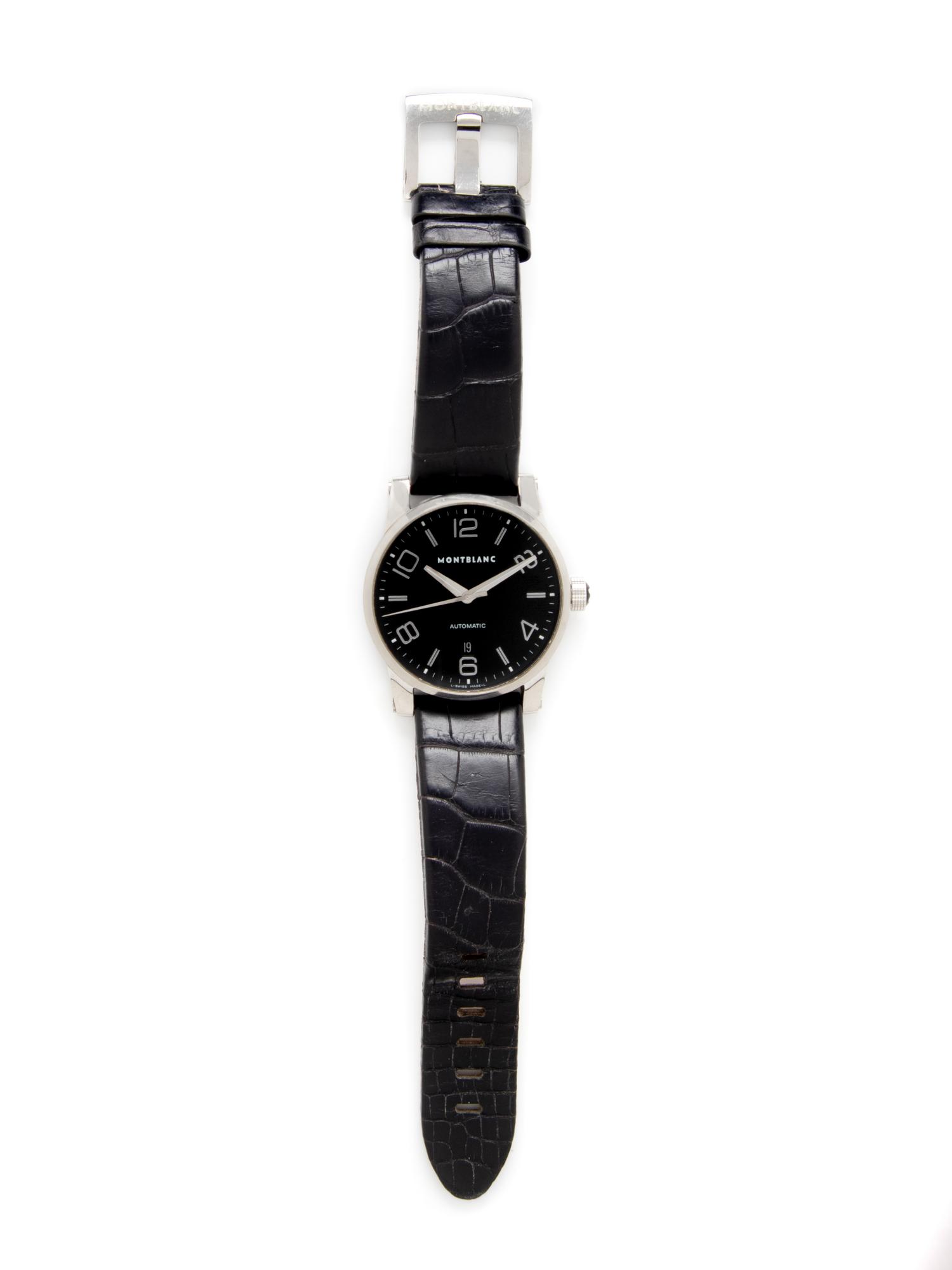 MONTBLANC, REF. 7070 STAINLESS STEEL 'MONTBLANC' DATE WATCH