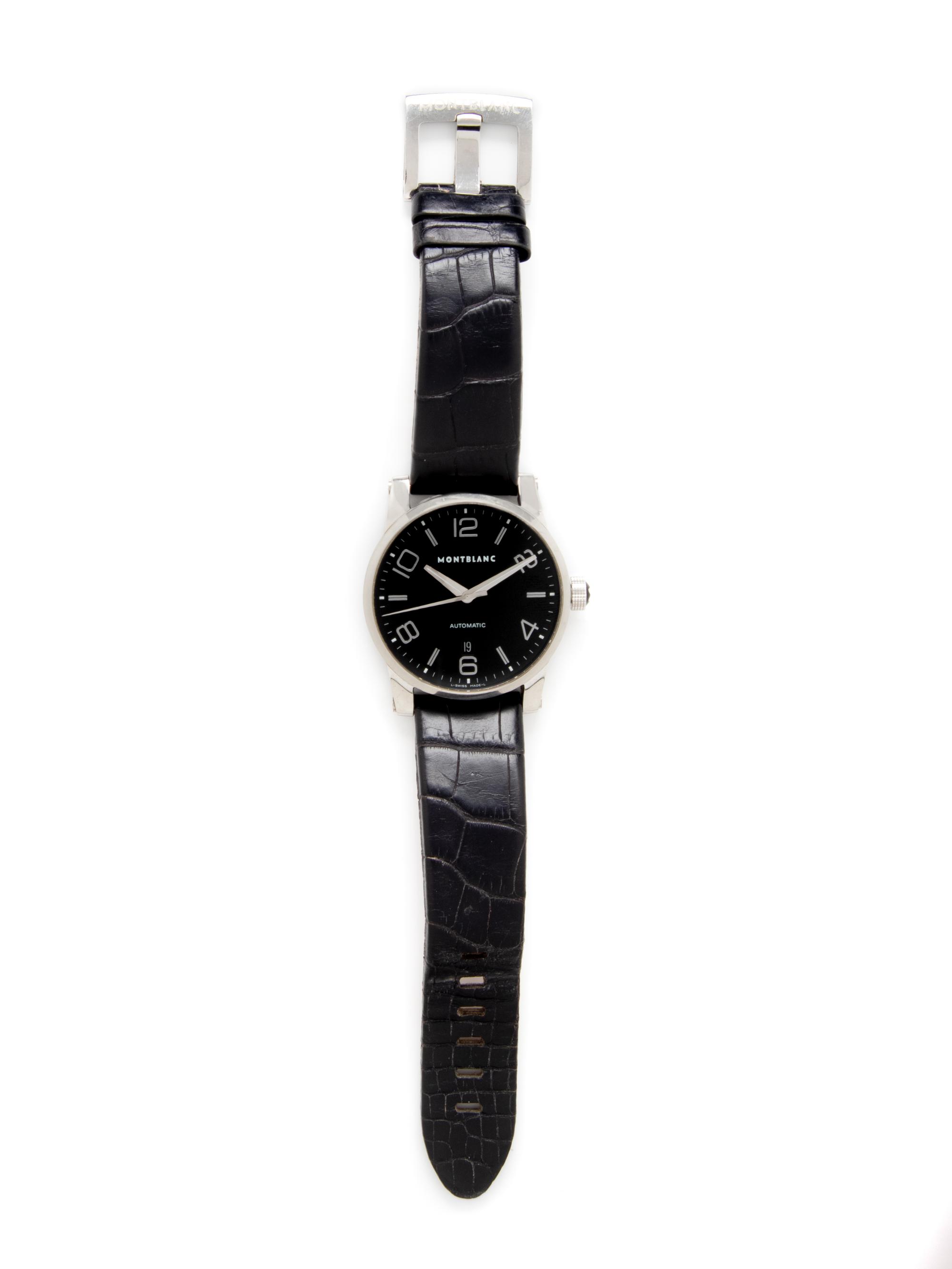 MONTBLANC, REF. 7070 STAINLESS STEEL 'MONTBLANC' DATE WATCH