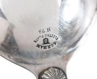 Eight American and Continental Silver and Silverplate Wood-Handled Serving Utensils