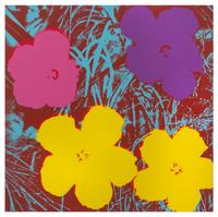 After Andy Warhol, (American, 1928-1987), Flowers, c. 1980 (a group of 4)