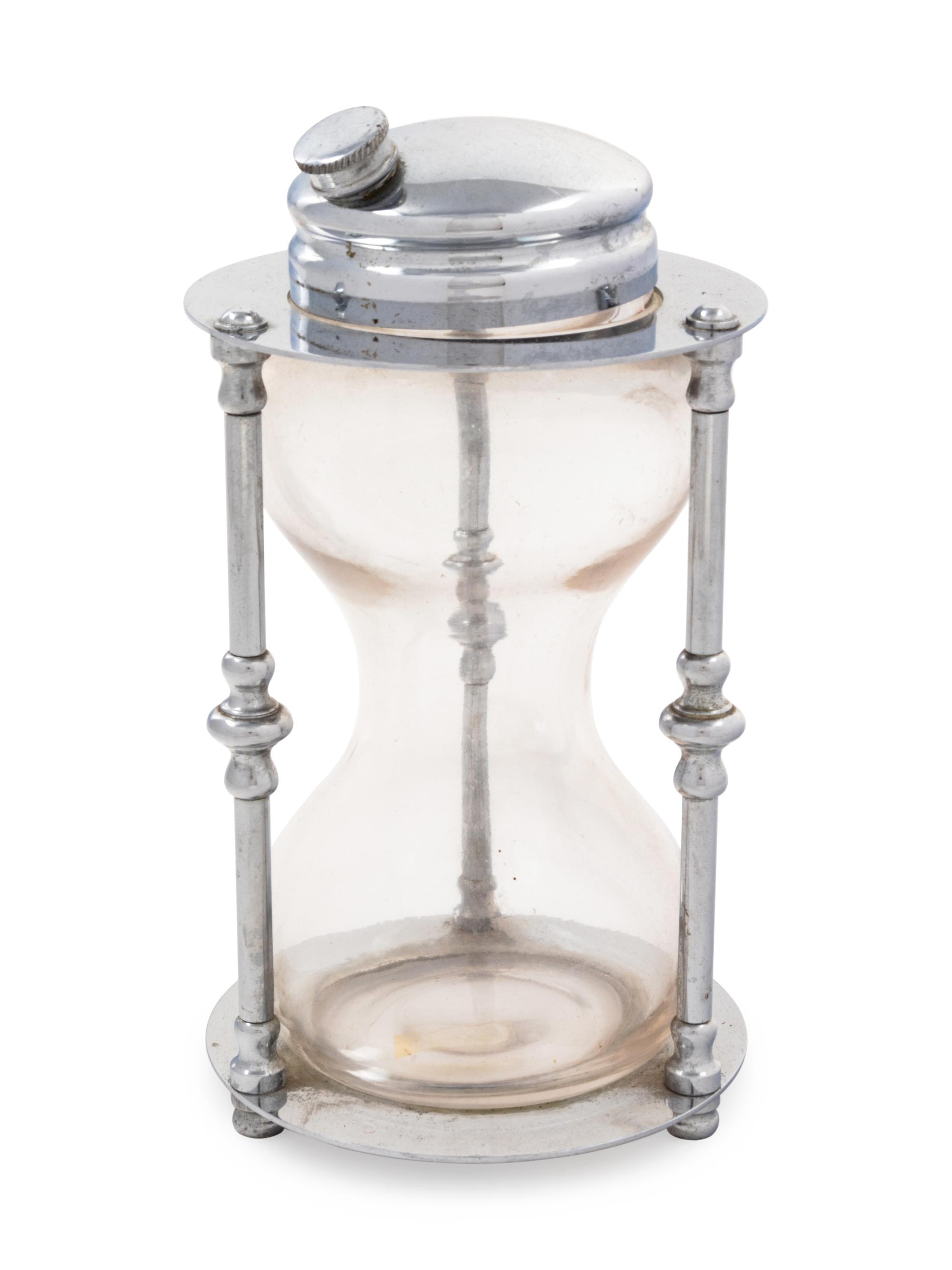 A Maxwell Phillip Co. 'Hourglass' Cocktail Shaker