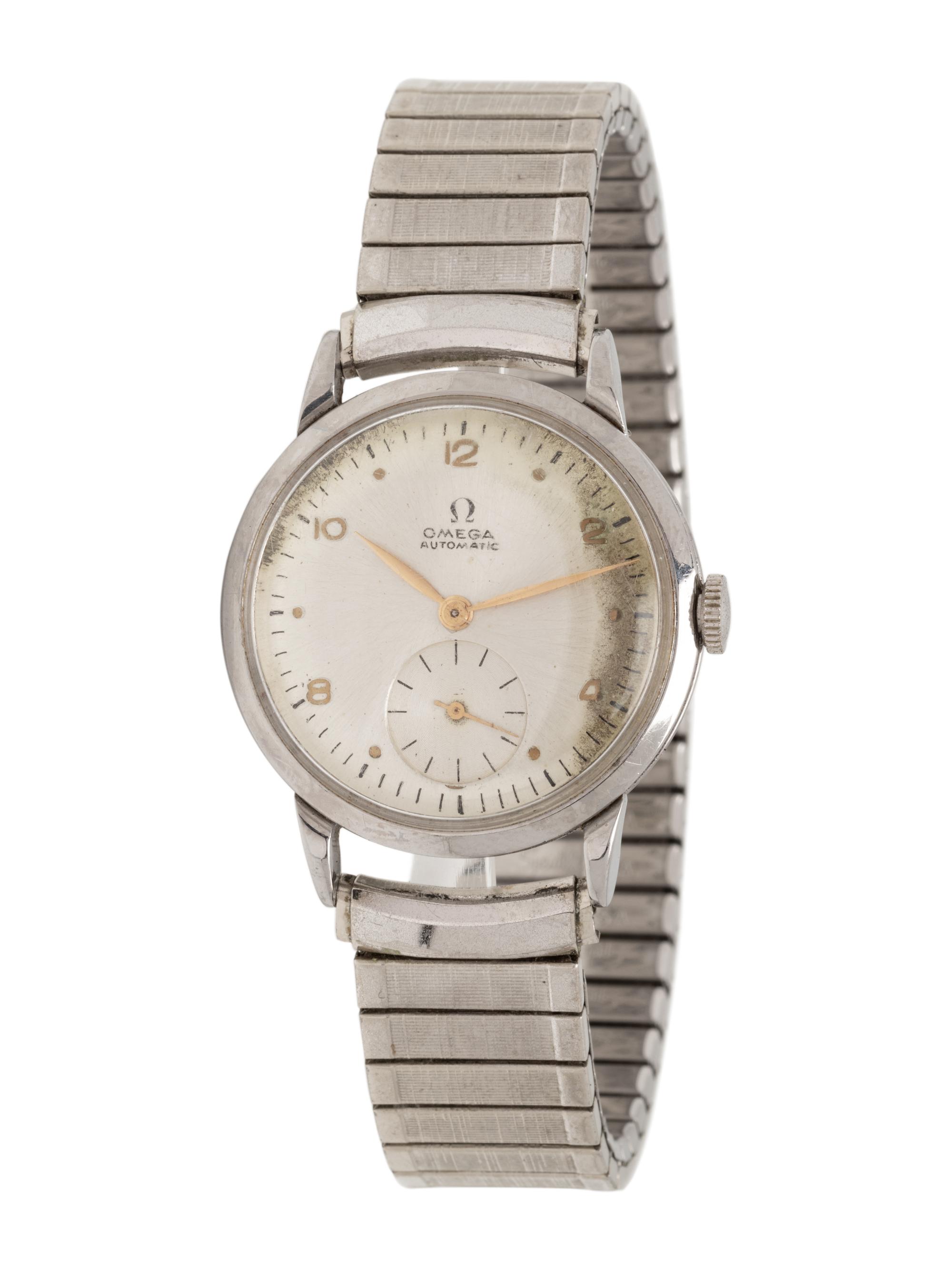 OMEGA, VINTAGE, REF. 2402-1 STAINLESS STEEL WRISTWATCH