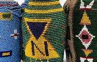 Paiute Beaded Bottles and Decanters
