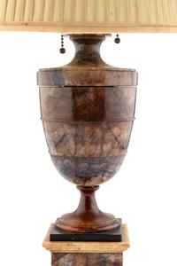 A Late George III Blue John Urn on Stand