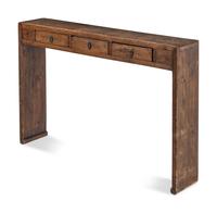 A Chinese Pine Console Table