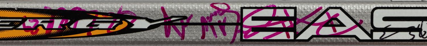A Group of Chris Chelios Charity Golf Outing Multi Signed Autograph Hockey Sticks
