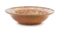 A Large Swatow Slip Decorated Brown Glazed Porcelain Charger Diameter 16 inches. — MING DYNASTY, SECOND HALF OF 16TH CENTURY