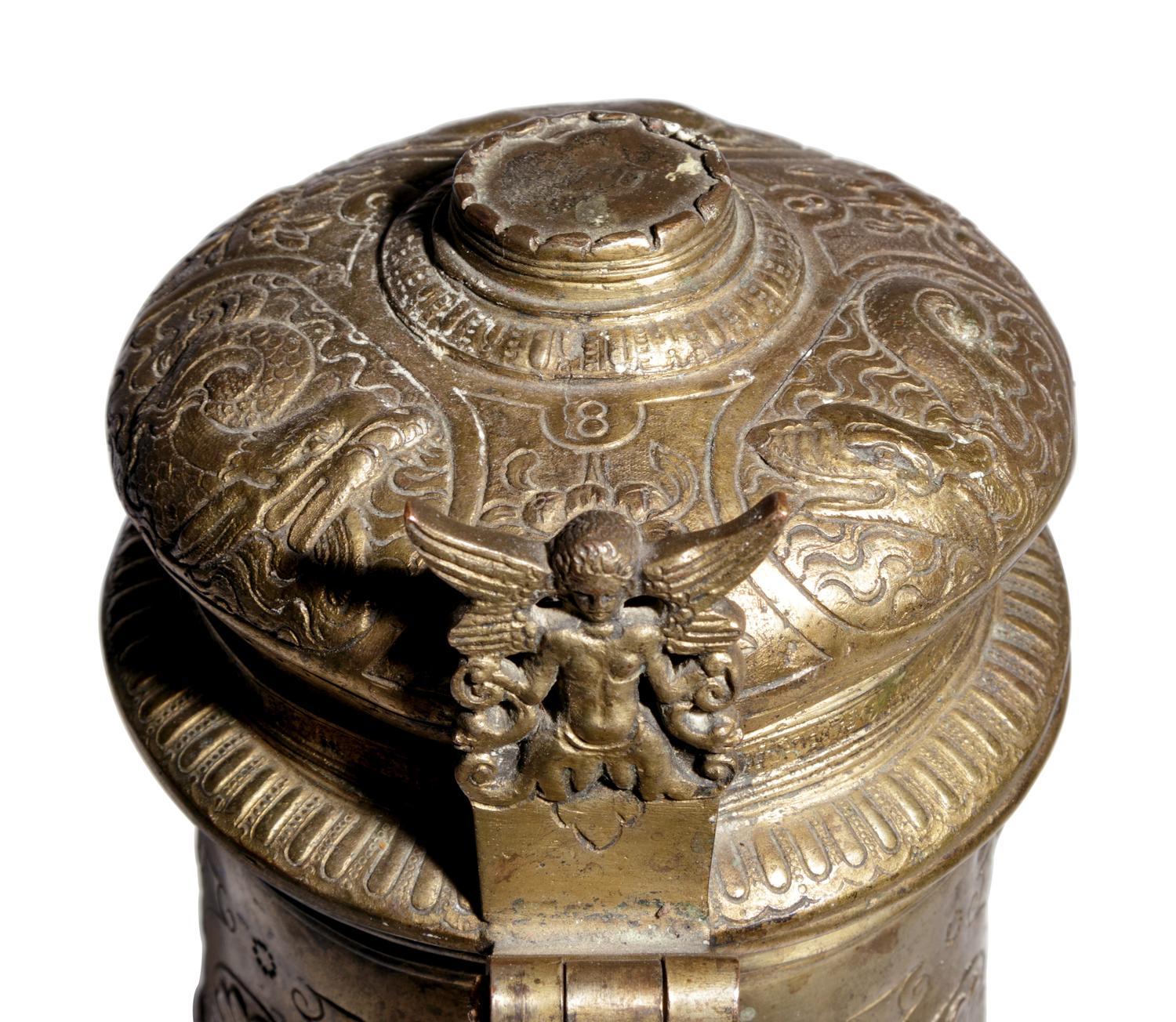 A Continental Gilt Metal Tankard