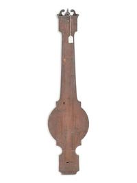 An English Mahogany Wheel Barometer