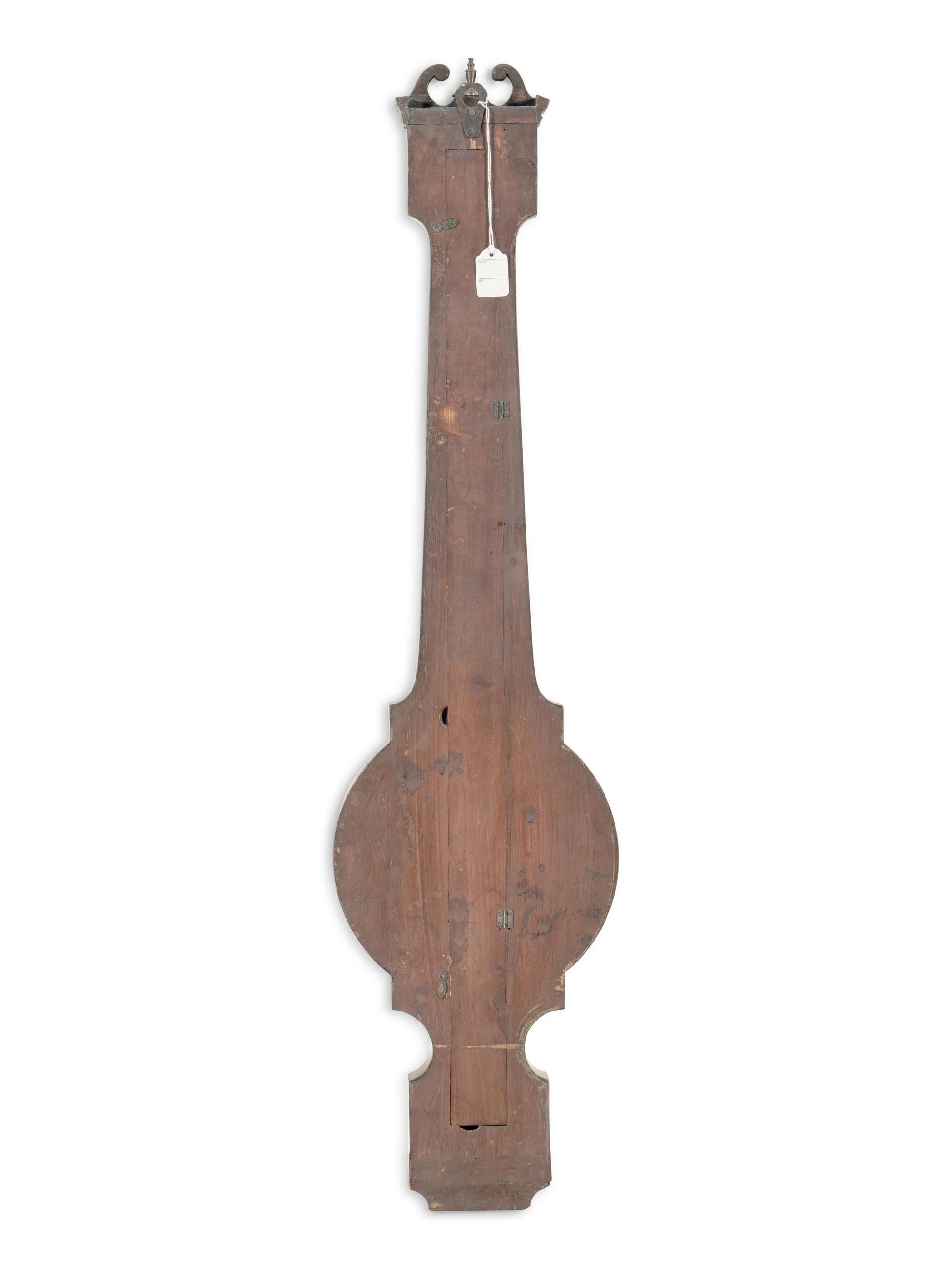 An English Mahogany Wheel Barometer