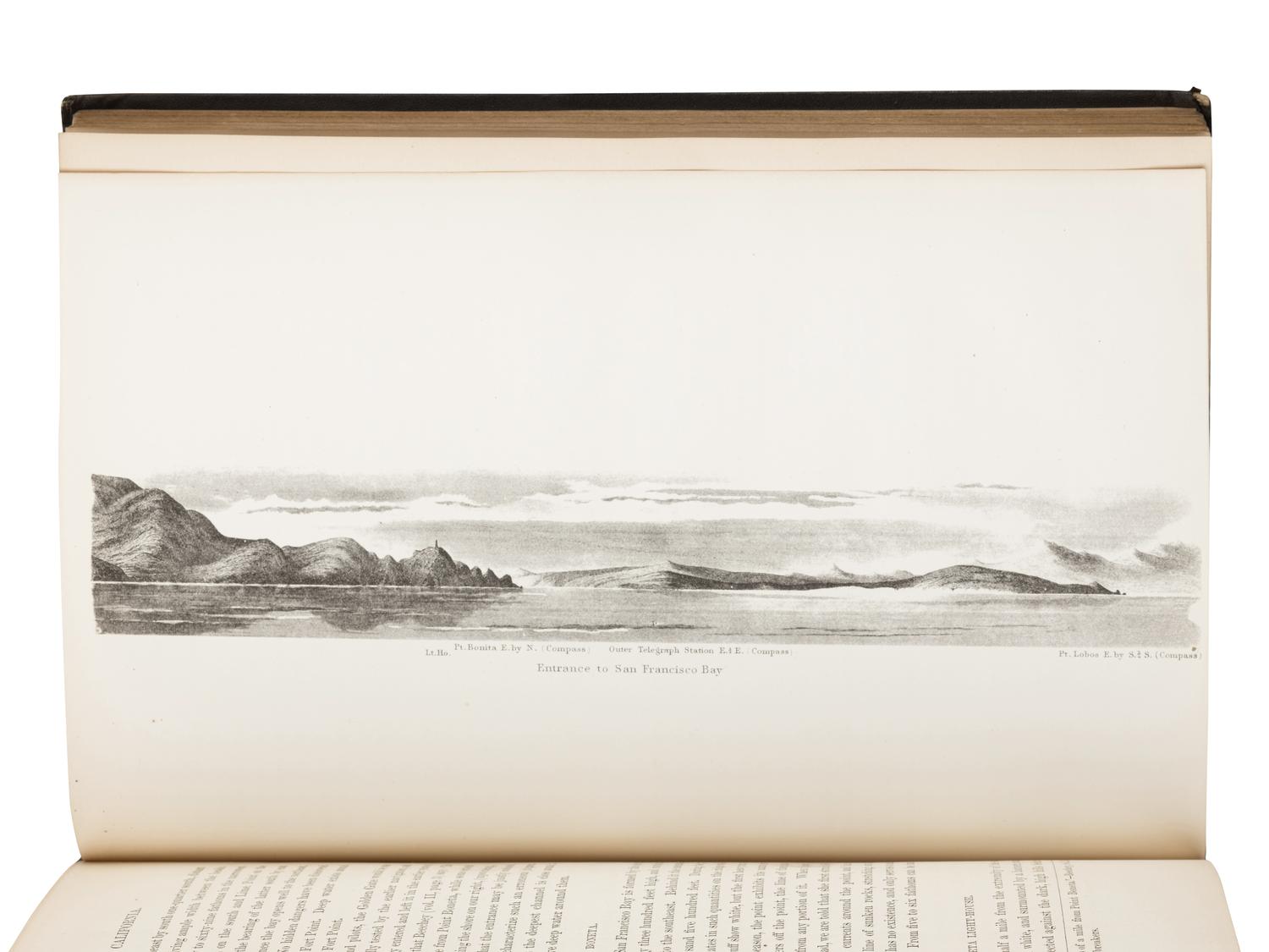 DAVIDSON, George (1825-1911). Pacific Coast: Coast Pilot of California, Oregon, and Washington Territory . Washington: Government Printing Office, 1869.