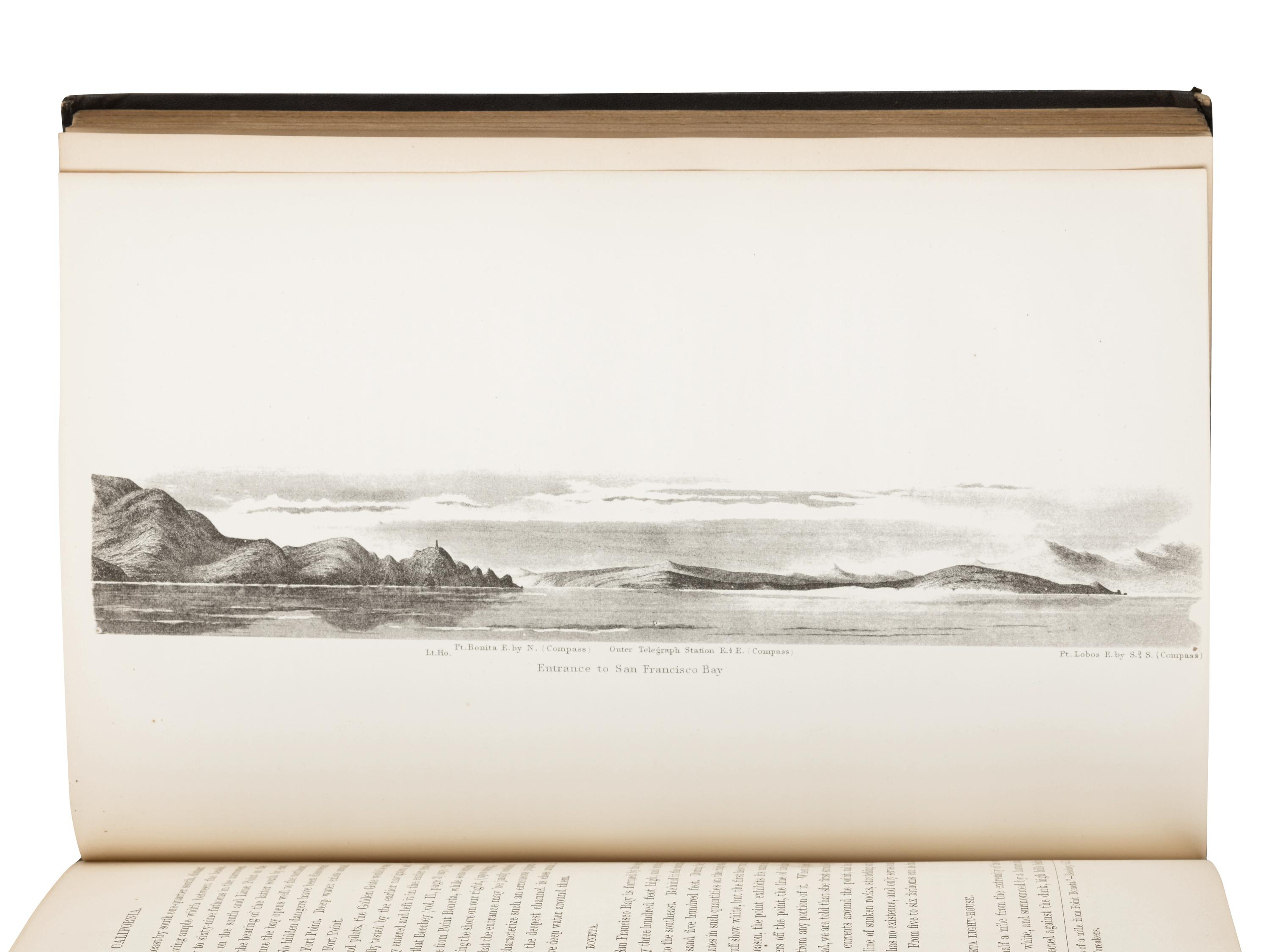 DAVIDSON, George (1825-1911). Pacific Coast: Coast Pilot of California, Oregon, and Washington Territory . Washington: Government Printing Office, 1869.