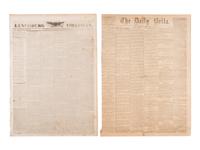 [CIVIL WAR]. 75+ Southern and Confederate newspapers reporting on the war and politics of the era.