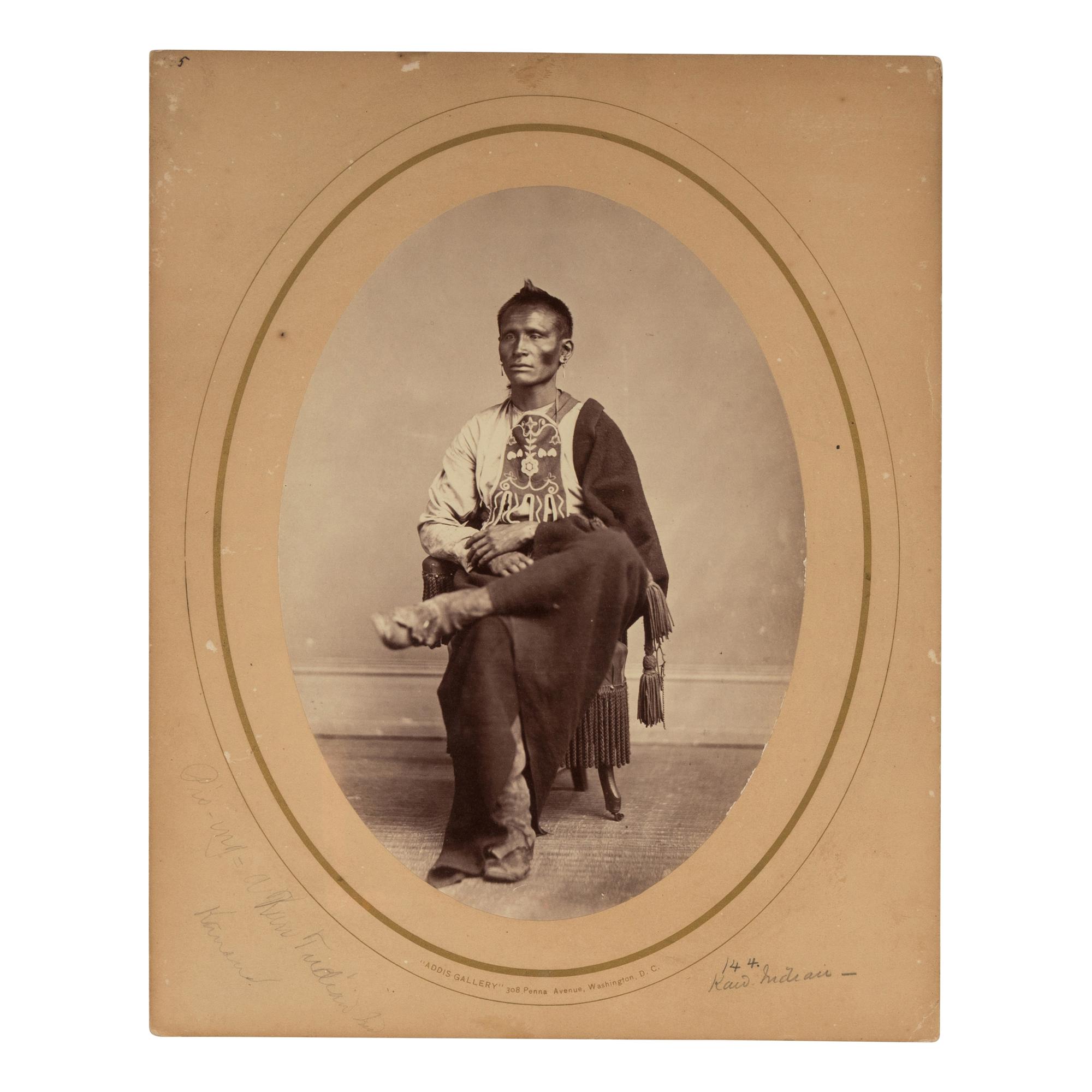 Ka-Ke-Ga-Sha, Kaw, Washington, DC, ca 1868