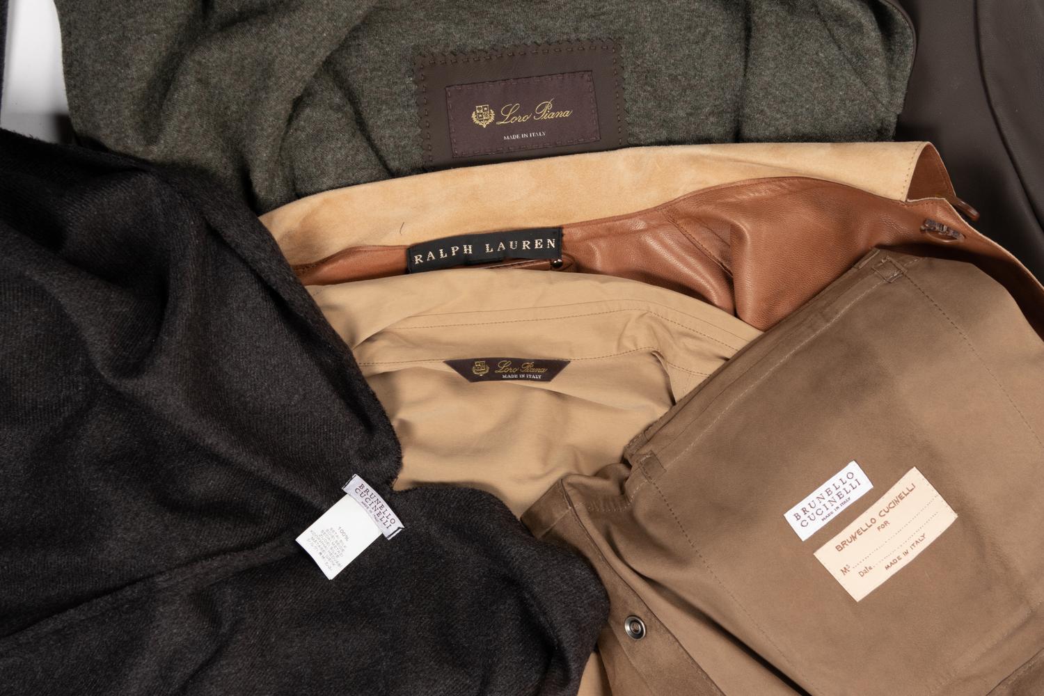 Four Coats and One Shirt: Two Brunello, Two Loro Piana, One Ralph Lauren