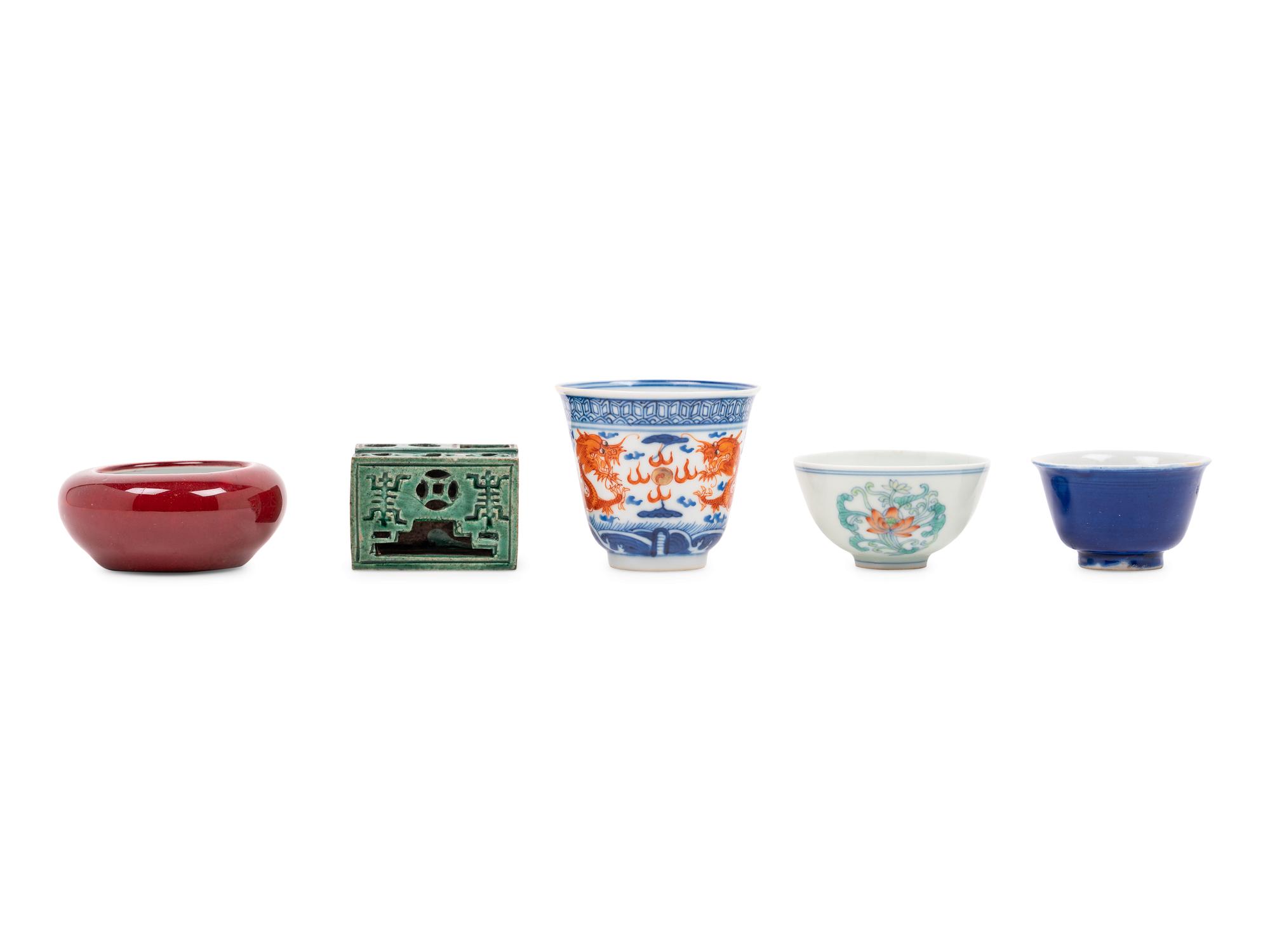 Five Chinese Porcelain Articles