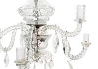 An English Cut Glass Six-Light Chandelier