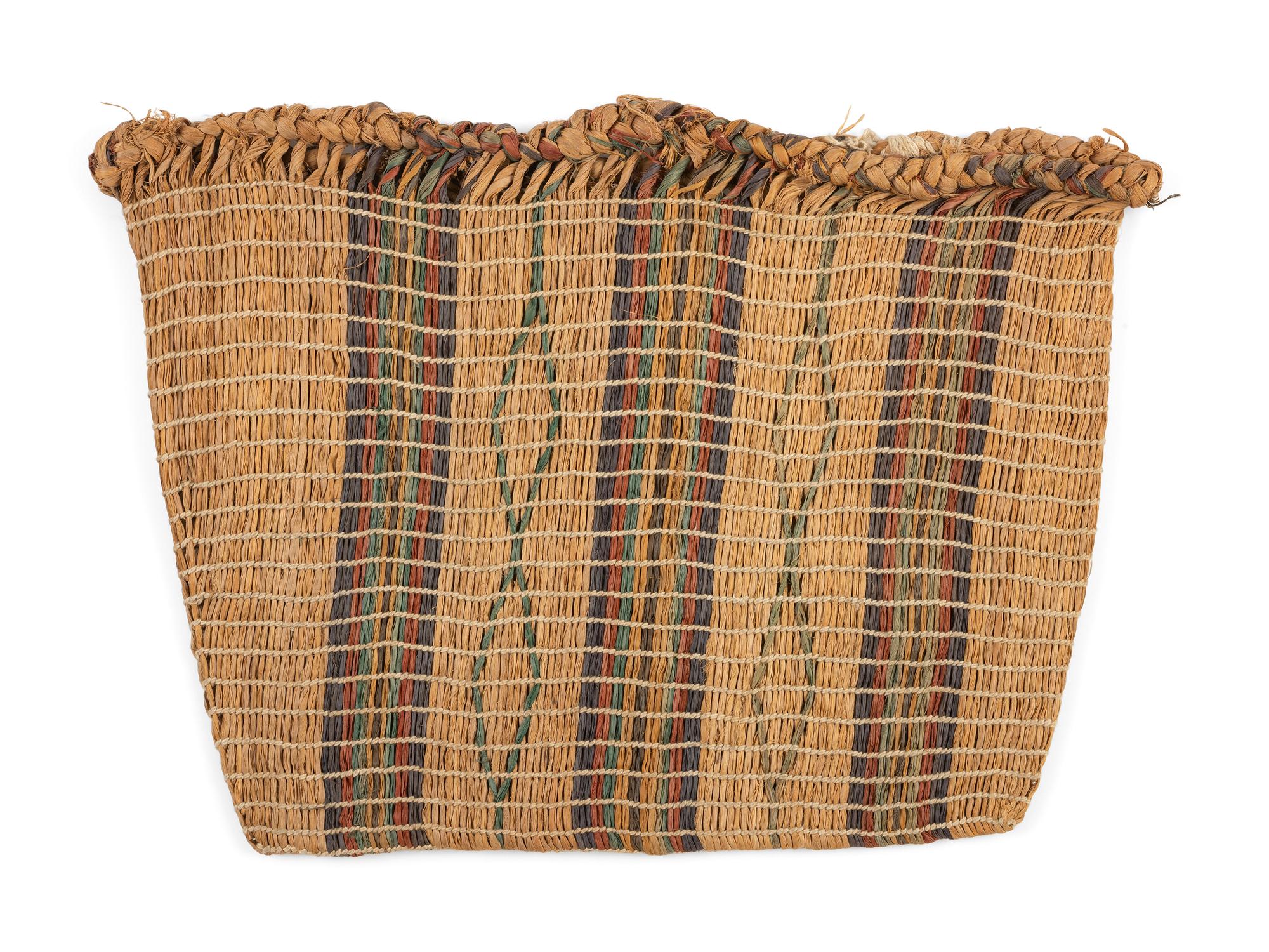 Sauk and Fox Polychrome Rush Storage Bag