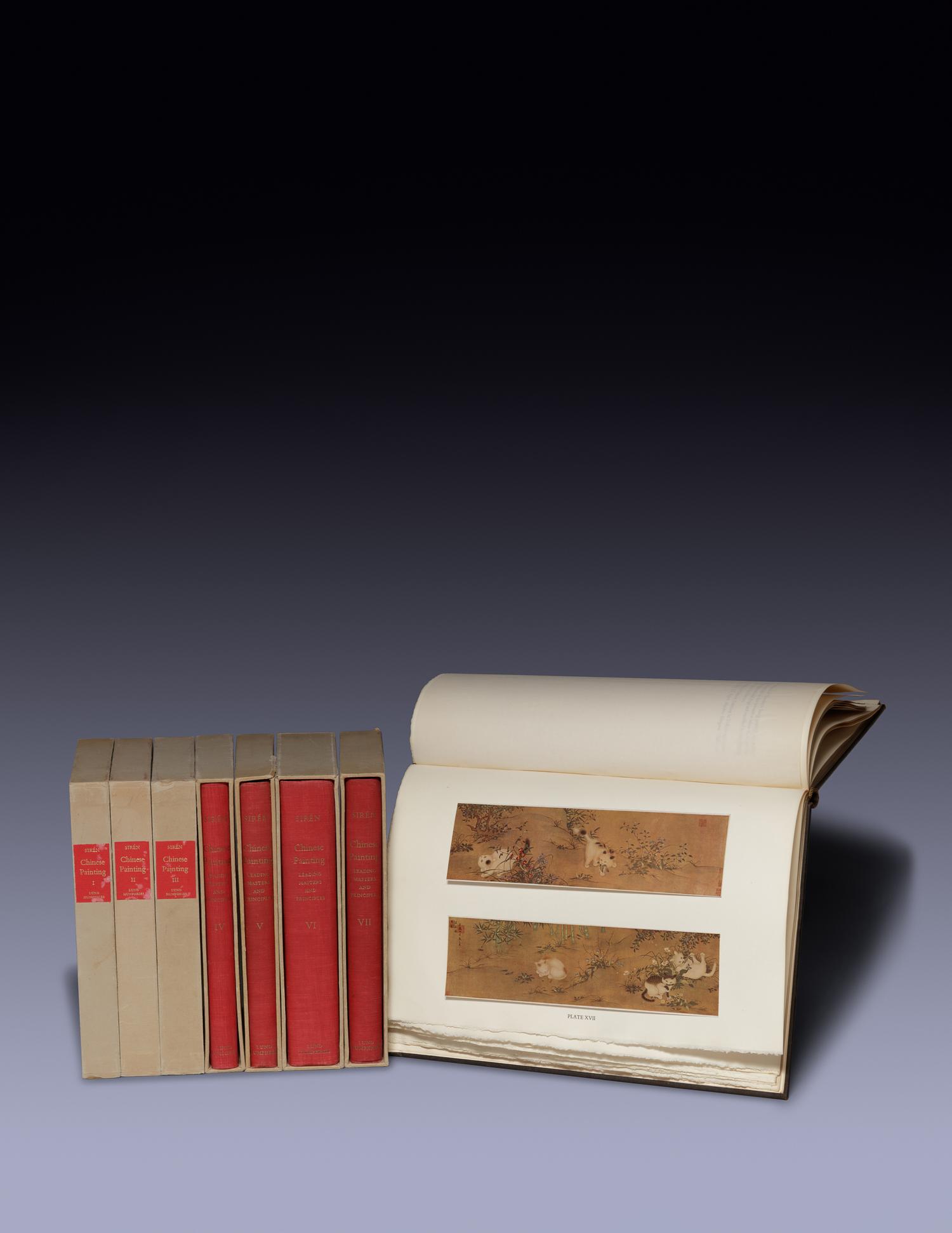 [PAINTING & CALLIGRAPHY] SIRÉN, Osvald (1887-1966). Chinese Painting: Leading Masters and Principles. London: Lund & Humphries, 1956.
