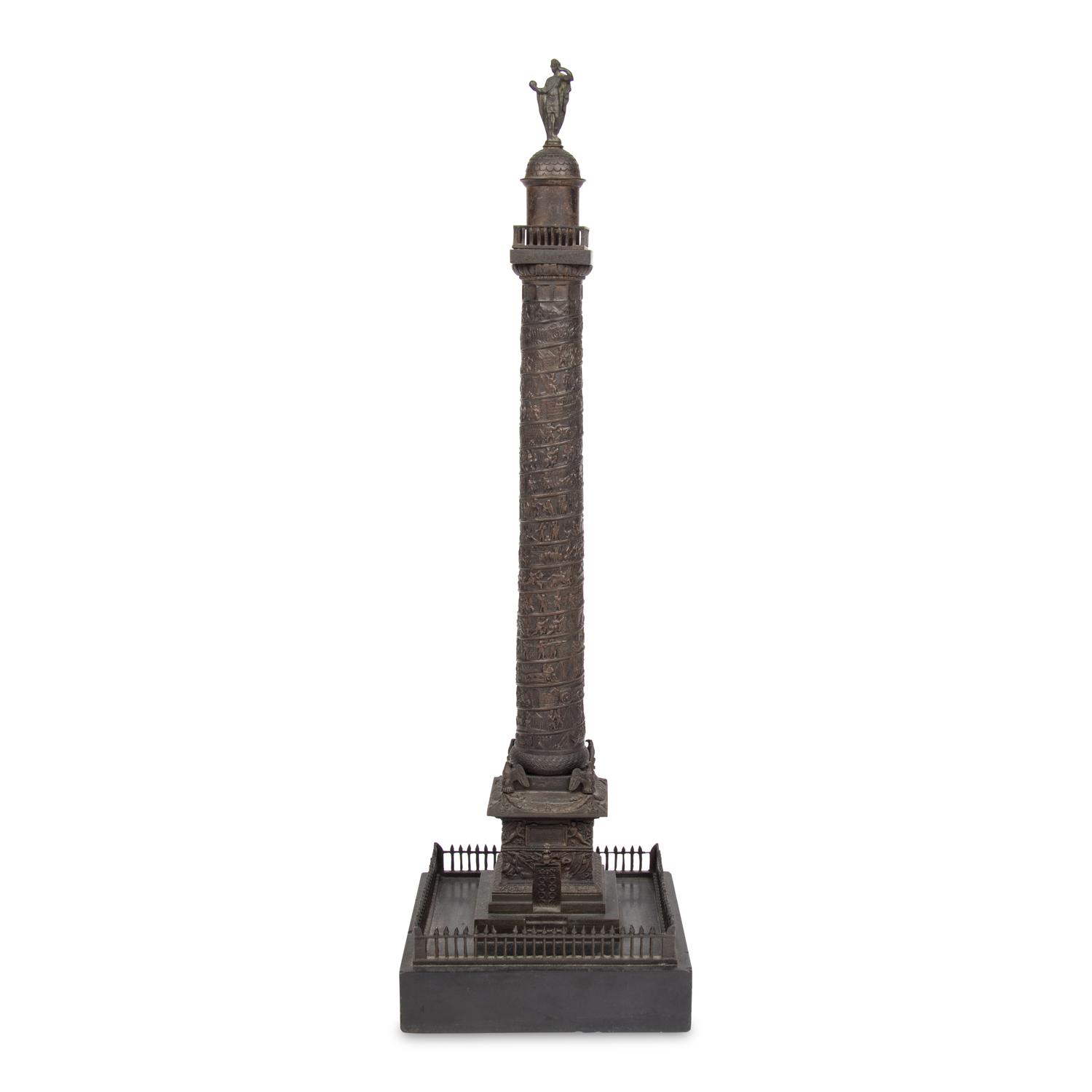A Grand Tour Bronze Model of the Vendôme Column