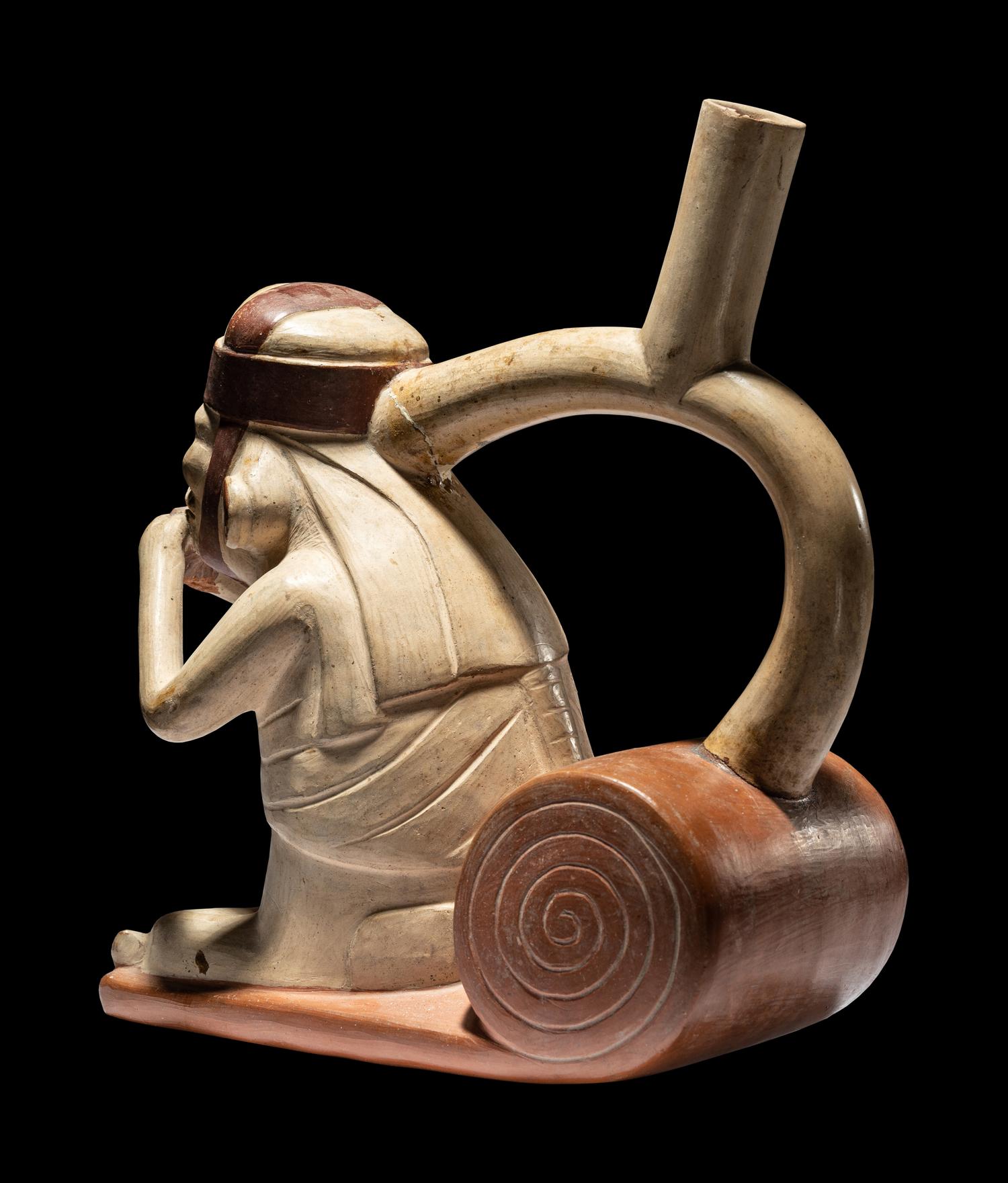 A Moche Skeleton Vessel
