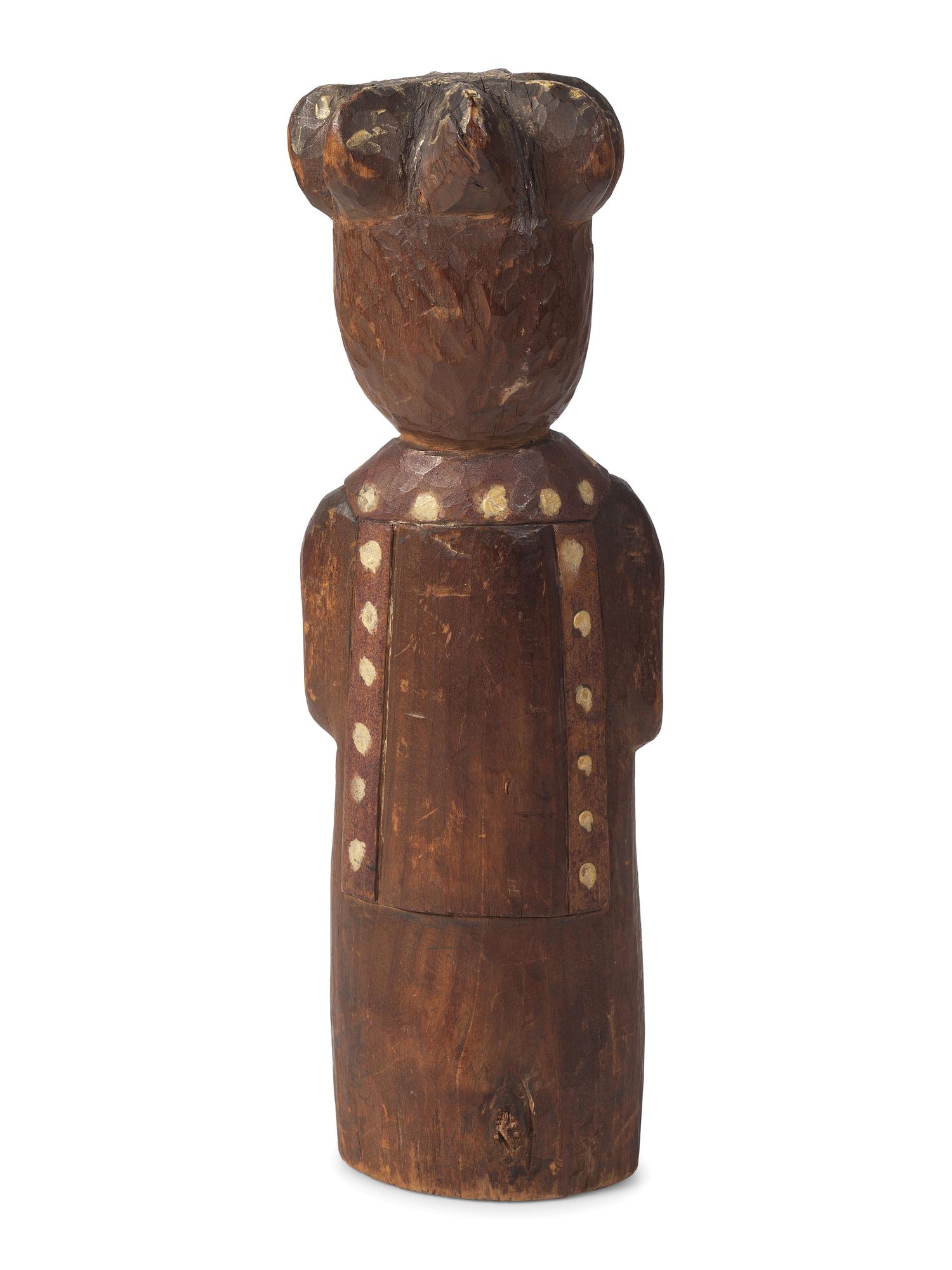 Northwest Coast Carved and Painted Wood Figure