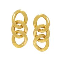 BULGARI, YELLOW GOLD EARCLIPS