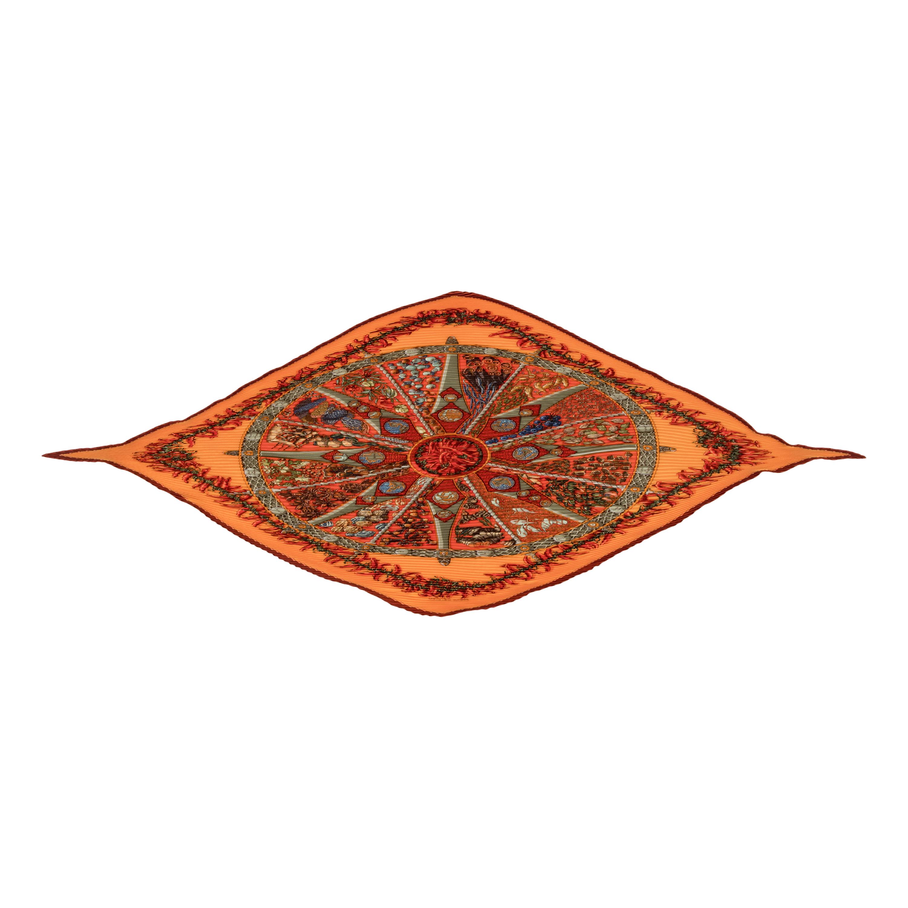 Hermès, Three Pleated Scarves