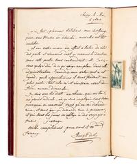 ROUGET DE LISLE, Claude Joseph (1760-1836). Autograph letter signed ("J. Rouget de Lisle"), as former officer with the French Royal Corps of Engineer to Monsieur Fauncy. Choisy-le-Roi, 6 September 1830.