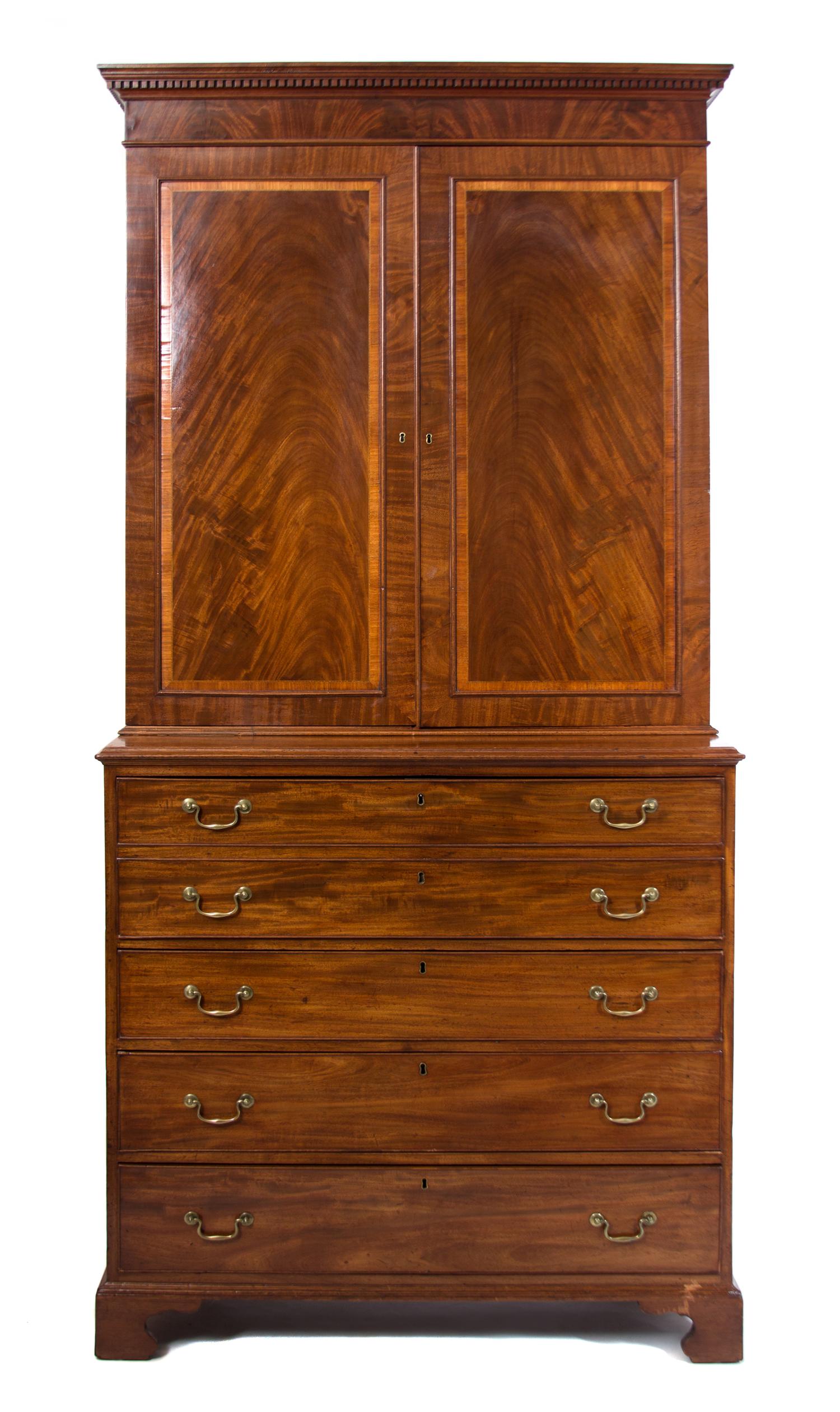 A George III Mahogany Secretary