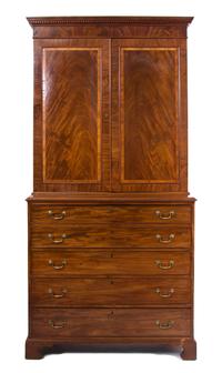 A George III Mahogany Secretary