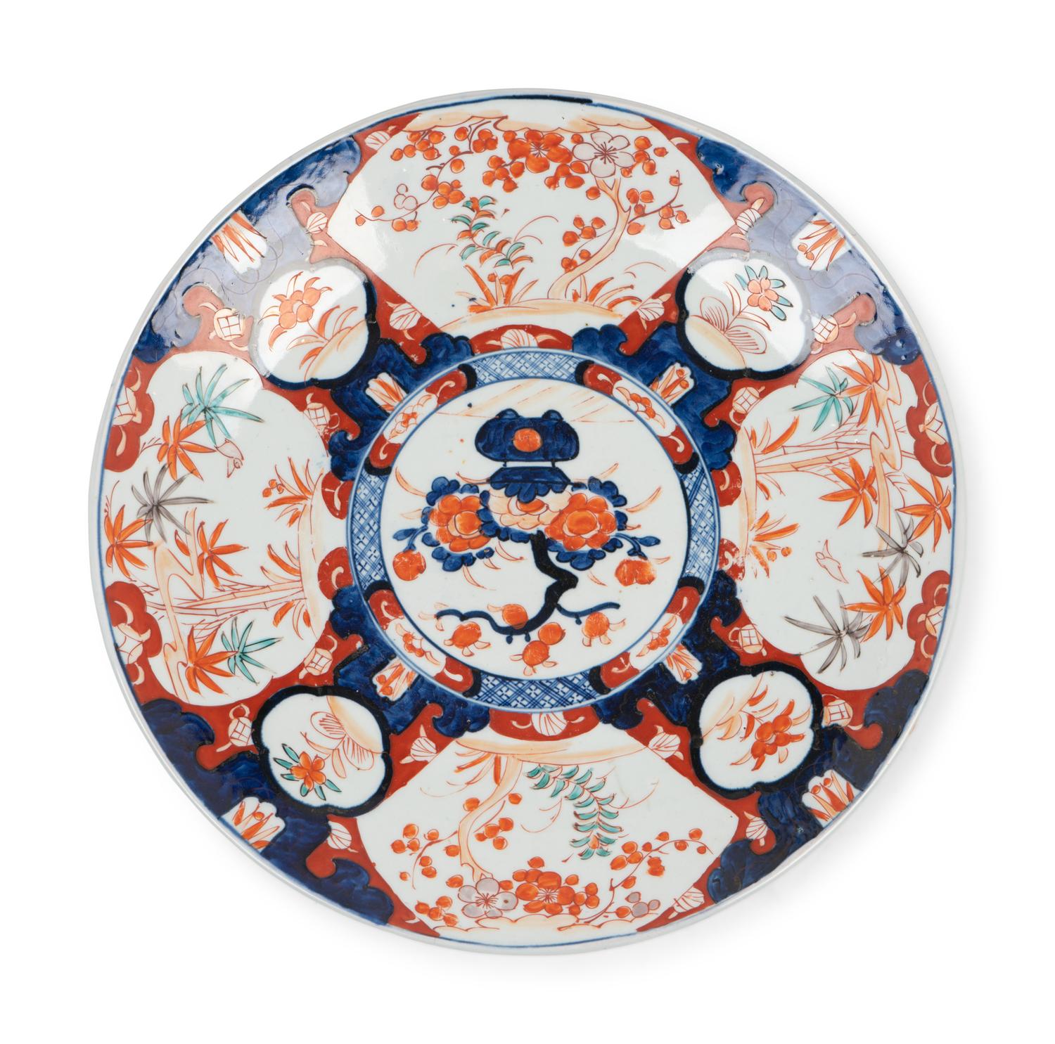 An Imari Palette Porcelain Charger
