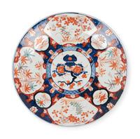 An Imari Palette Porcelain Charger