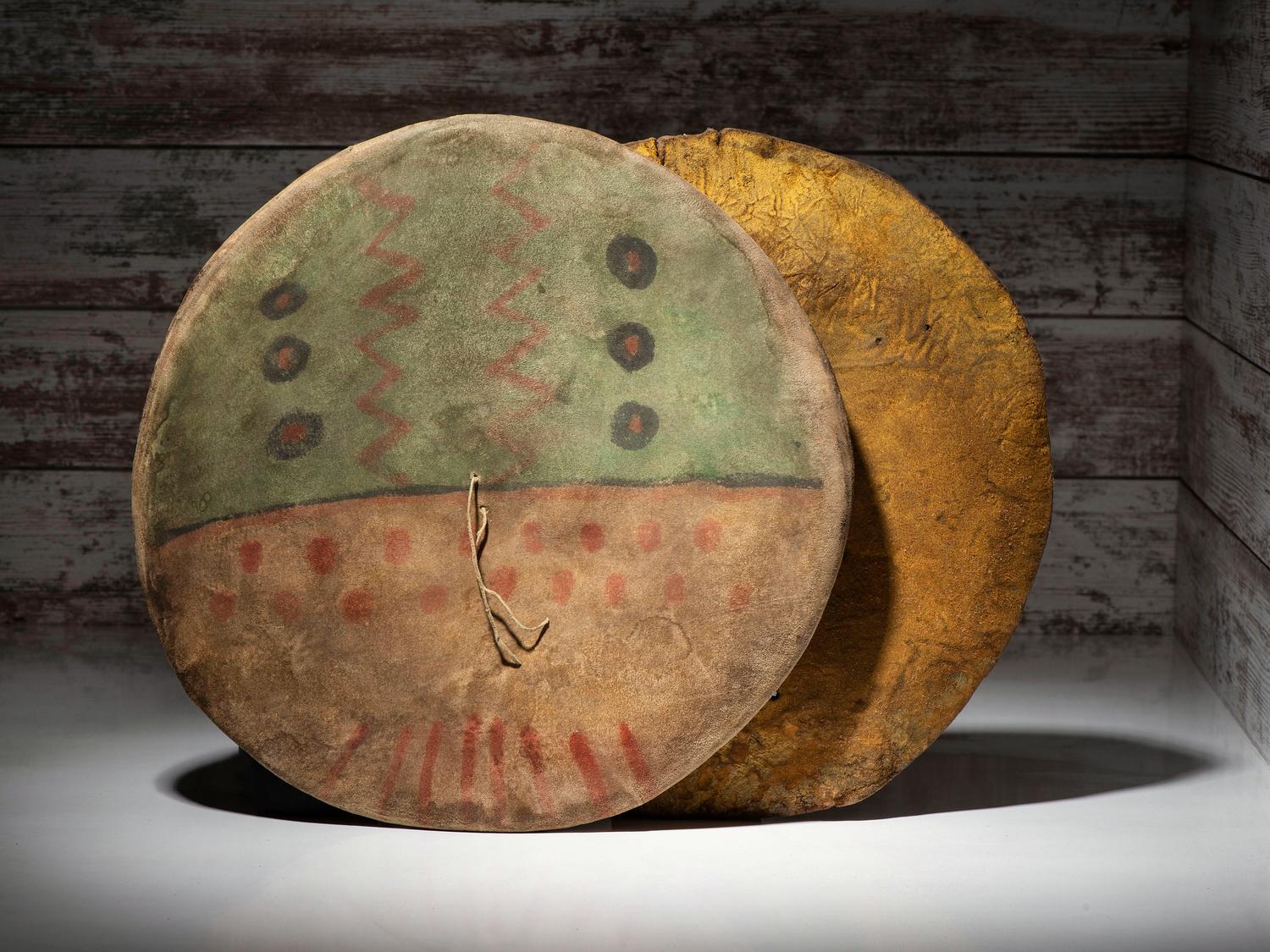 Southern Plains Buffalo Hide Shield and Cover
