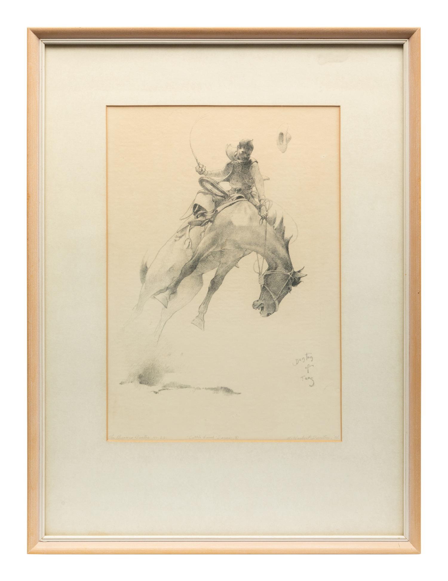 The Bronco Buster No. 26 , from the "Cattle Land" Series