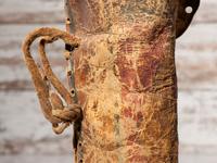 Early Northern Plains Buffalo Hide Parfleche Cylinder