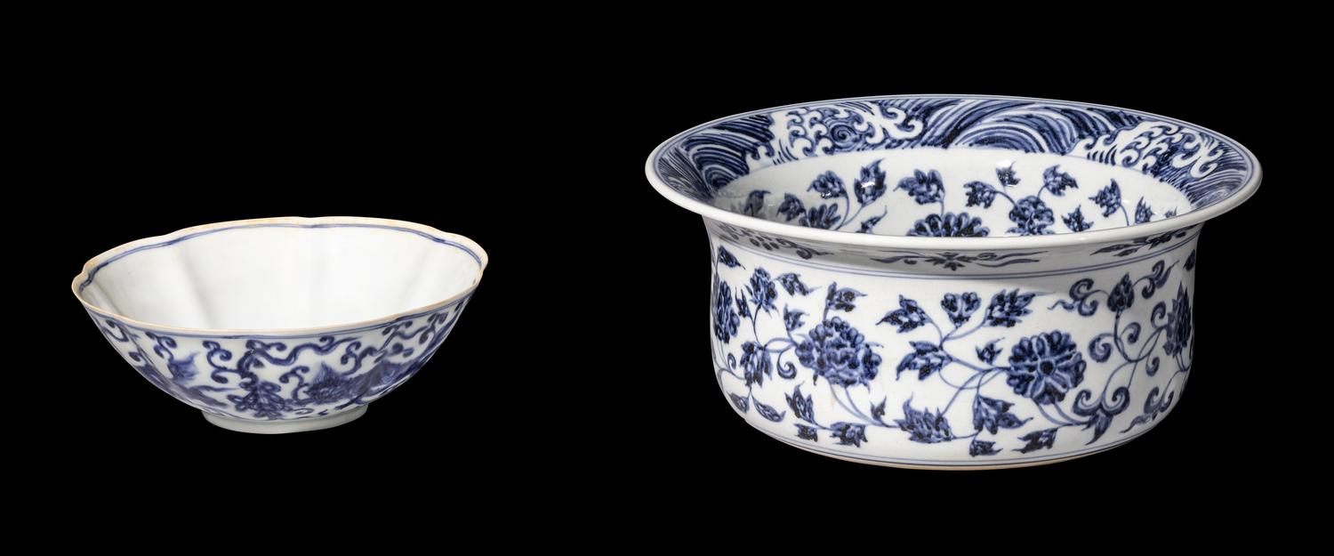 Two Chinese Blue and White Porcelain Wares