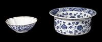 Two Chinese Blue and White Porcelain Wares