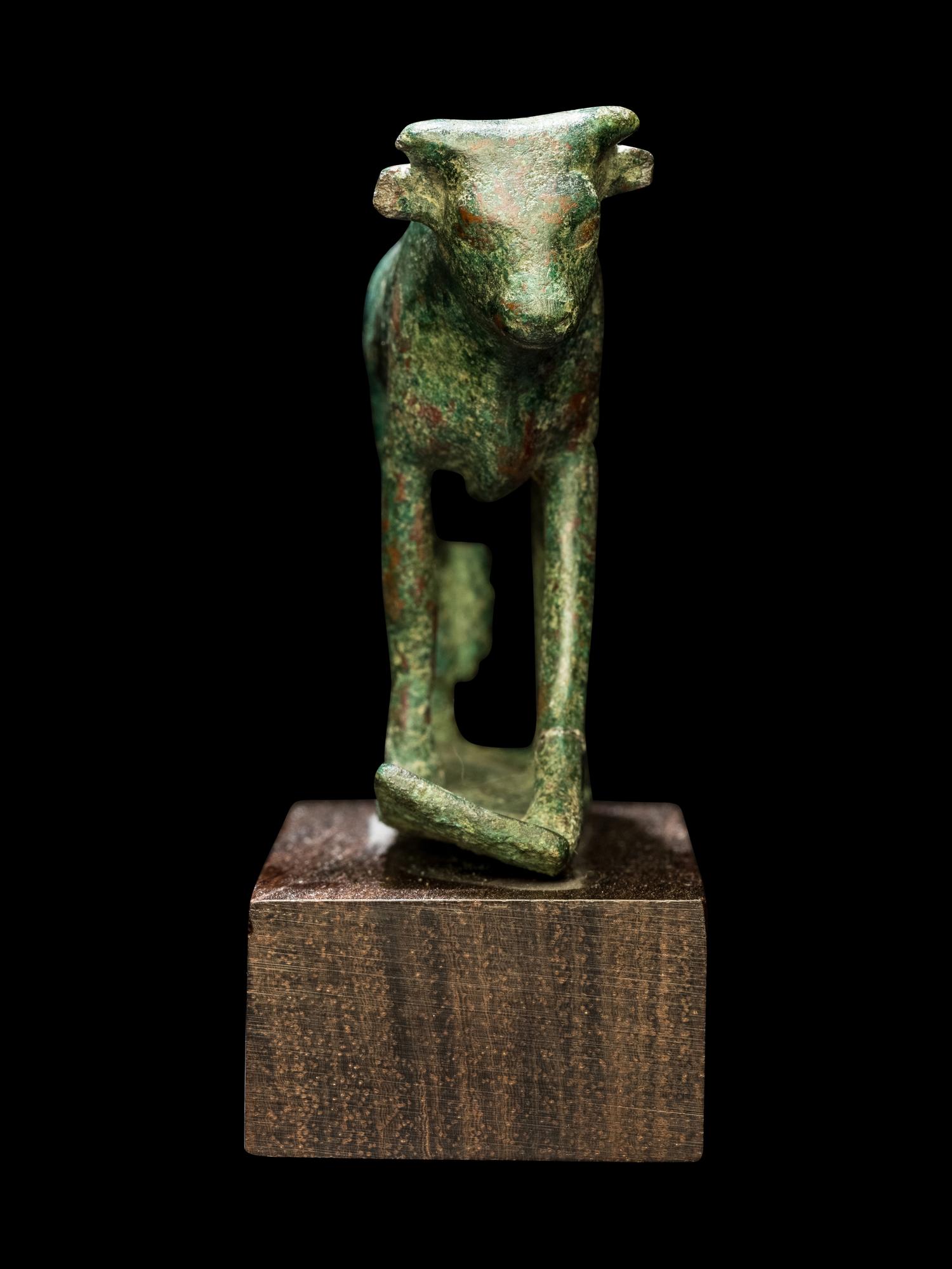 An Egyptian Bronze Apis Bull
