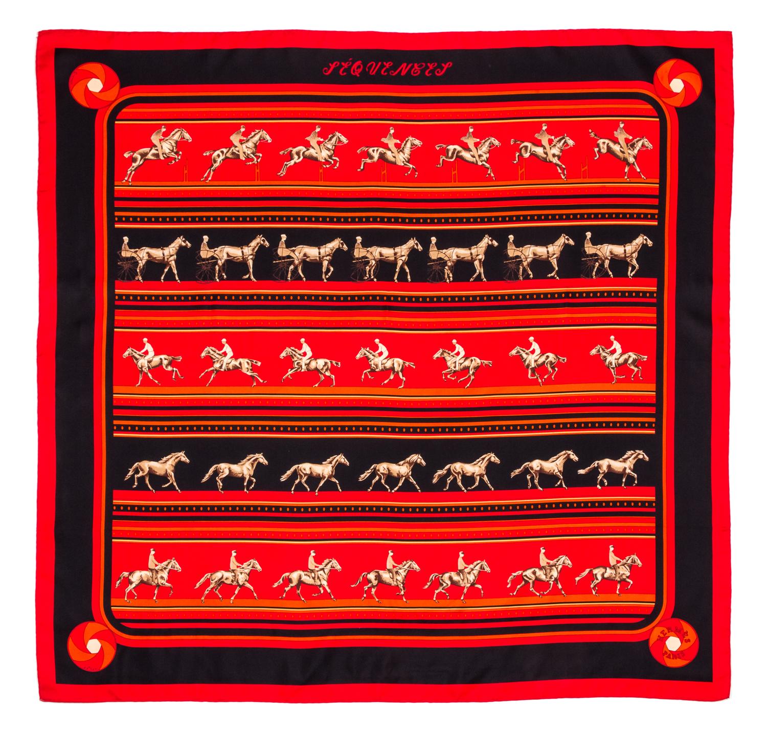 An Hermes 90cm Silk Scarf, 36"x36".