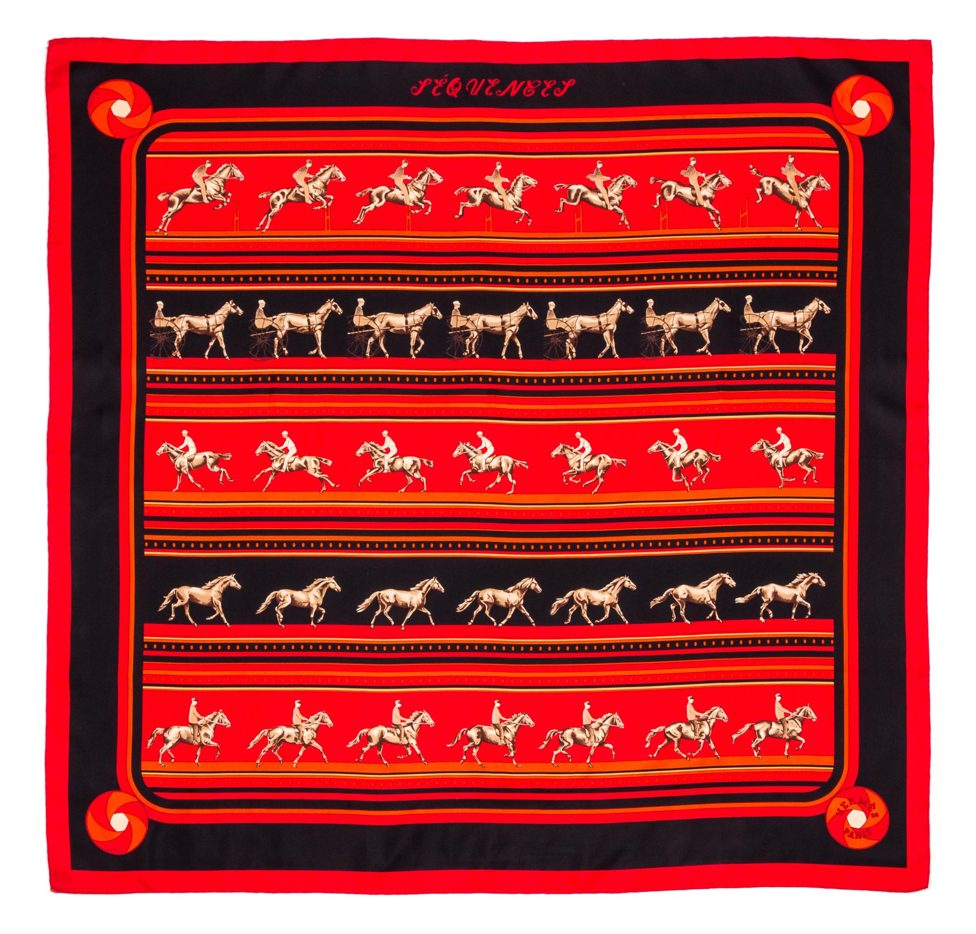 An Hermes 90cm Silk Scarf, 36"x36".