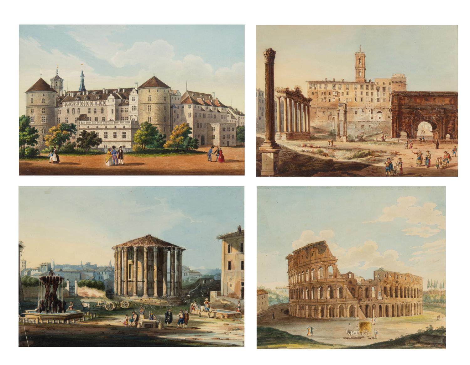 Four Italian Watercolors
