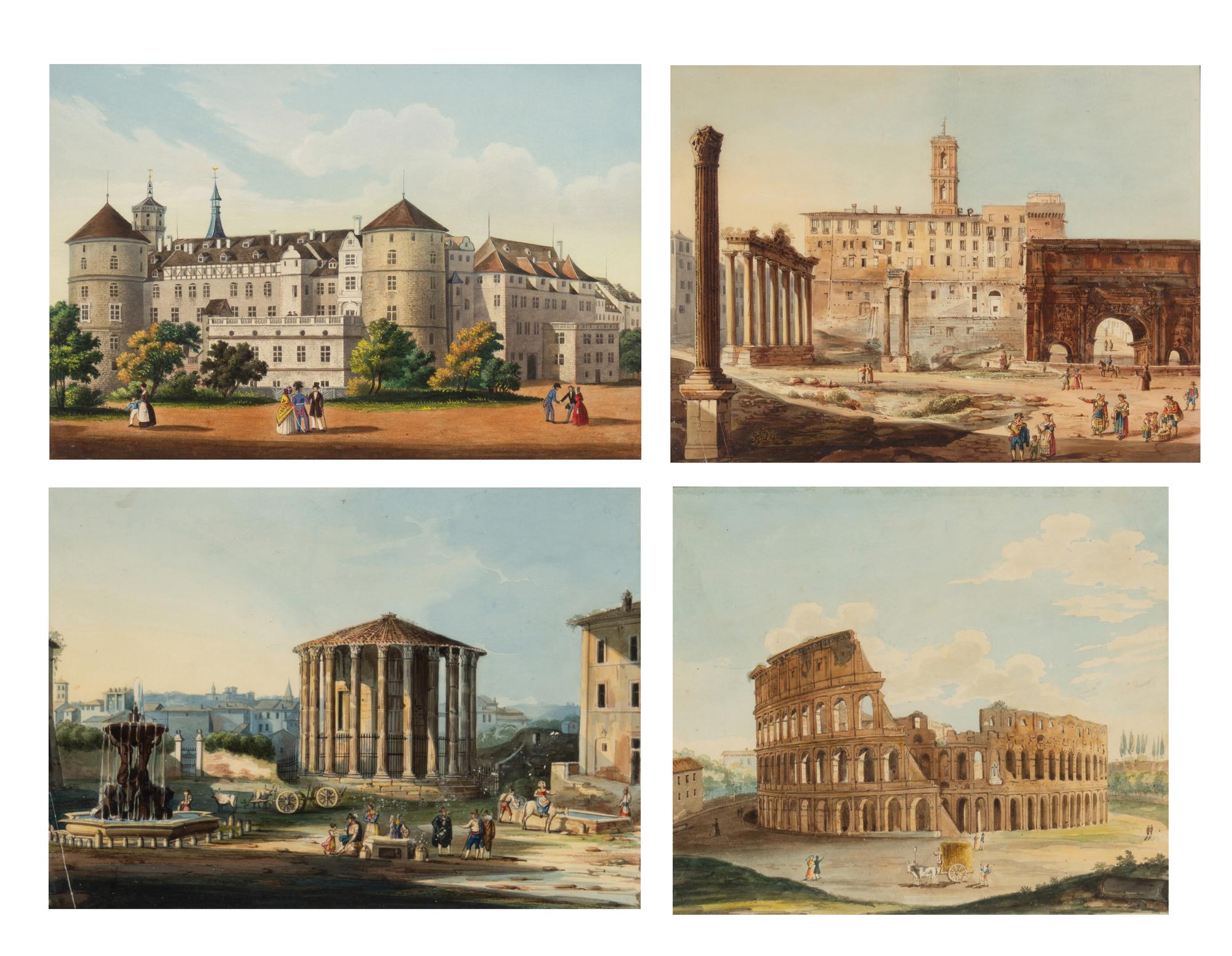 Four Italian Watercolors