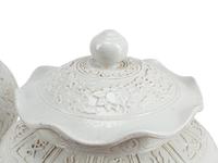 A Pair of Chinese White-Glazed Porcelain Jars