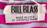 A Bill Blass Fuschia and Blue Skirt Ensemble, Size 8.