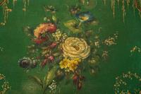 A Regency Green and Gilt Lacquer Papier Mache Tray Table — 19TH CENTURY