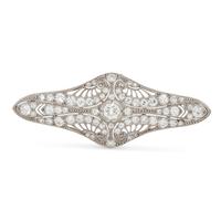 EDWARDIAN, DIAMOND BROOCH